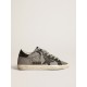 Black Super-Star sneakers with iridescent fabric