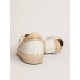 Hi Star sneakers with gold glitter star and beige leather heel tab