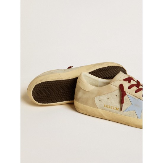 Super-Star in suede and nubuck with leather star and heel tab