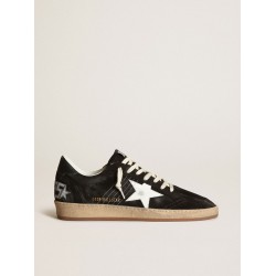 Men's Ball Star in black suede with white leather star