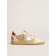 Ball Star LTD in mesh with metallic leather star and red heel tab
