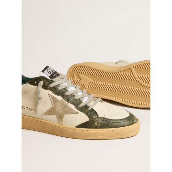Ball Star LTD with platinum leather star and green leather heel tab