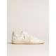 Men’s Ball Star LTD CNY in white leather with ivory star