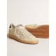 Ball Star with silver leather star and green leather heel tab