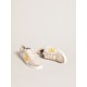Ball Star LTD in white mesh with yellow leather star and heel tab