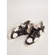 Men's Stardan in white and black leather