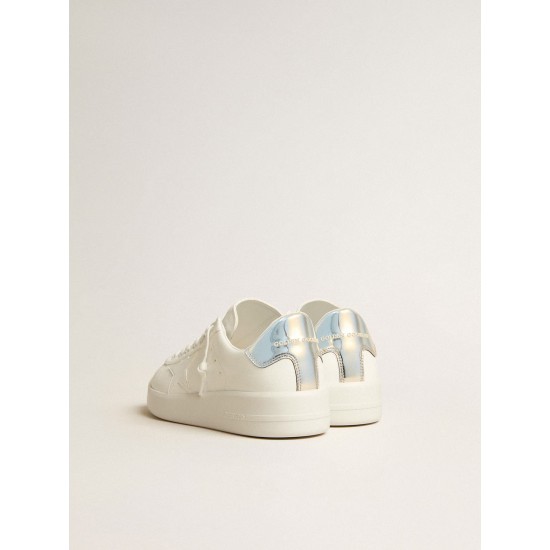 Men’s bio-based Purestar with white star and mirror-effect heel tab