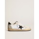 Men's Ball Star in canvas and white leather with ivory inserts