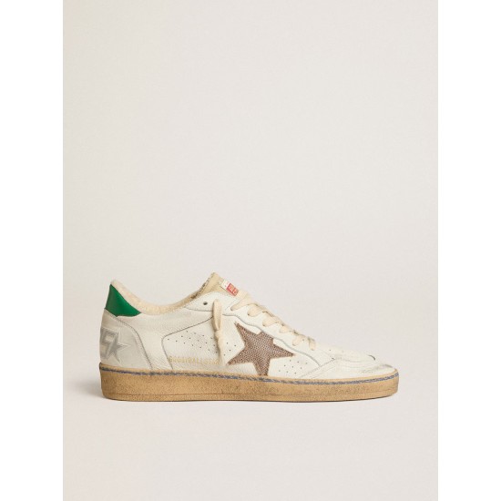 Ball Star LTD with sand mesh star and green leather heel tab