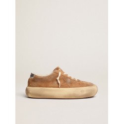 Men's Space-Star in tobacco-colored suede and shearling lining