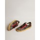 Men's Stardan LAB in mesh with black leather inserts and leopard heel tab
