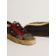 Men's Stardan LAB in mesh with black leather inserts and leopard heel tab