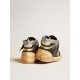 Men’s Mid Star LAB in black canvas with ice-gray suede star