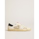 Men's Super-Star LTD in mesh and leather with silver star and blue heel tab