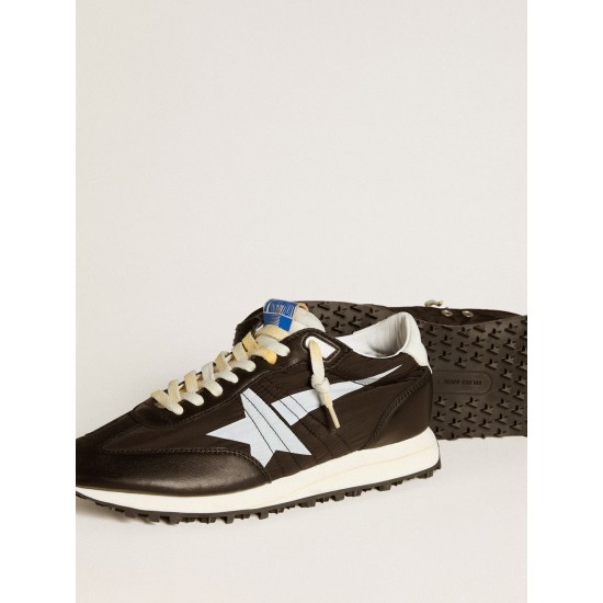 Men’s Marathon with black nylon upper and white star