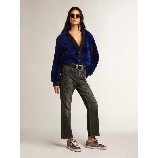 Super-Star in glitter with a brown star and lilac heel tab