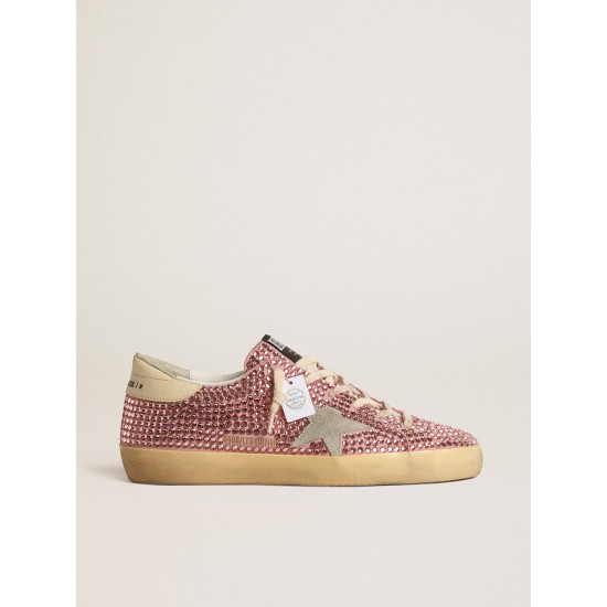 Super-Star LTD with suede star and pink Swarovski crystals