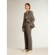 Women's Super-Star with gray glitter star and nude leather heel tab