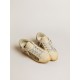 Women's Super-Star LTD in leather and pony skin with dove-gray suede star and heel tab