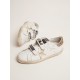 Women's Old School with gold star in laminated leather