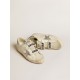 Women's Old School with silver glitter star and ice-gray suede tongue