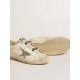Women's Old School with silver glitter star and ice-gray suede tongue