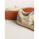 Ball Star in nappa leather with gray suede star and beige heel tab