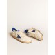 Women’s Ball Star Wishes in white nappa leather with bright blue star and heel tab