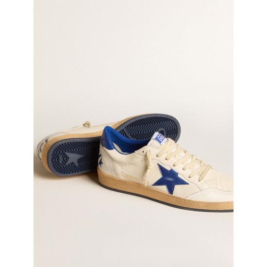 Women’s Ball Star Wishes in white nappa leather with bright blue star and heel tab