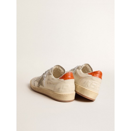 Ball Star LTD with ice-gray suede star and orange heel tab