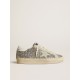 Women's Hi Star in silver glitter with suede star and white heel tab