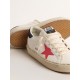 Hi Star with fuchsia leather star and blue glitter heel tab