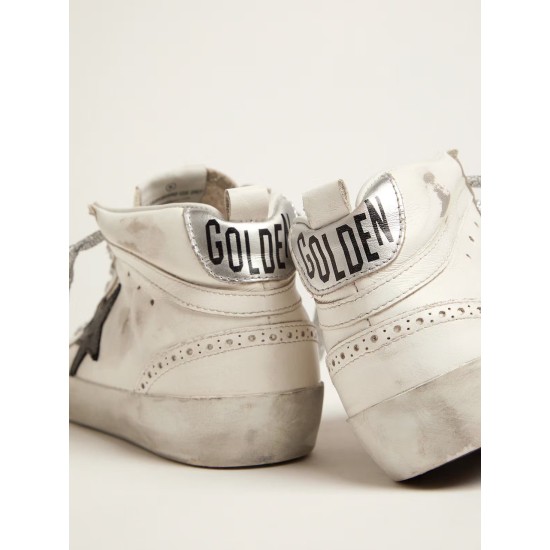 Women's Mid Star with laminated heel tab and glitter laces