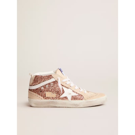 Women's Mid Star with gold glitter