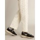 Women's Running Sole in black nappa and suede