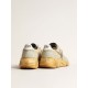 Women’s Running Sole in ice gray with studded suede star