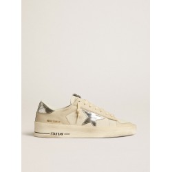 Stardan in nappa with silver mirror-effect star and heel tab