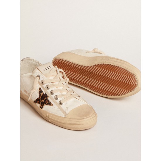 V-Star LTD in nappa with pony skin star and silver heel tab