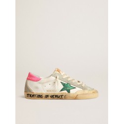 Super-Star Penstar with green star and fluorescent lobster heel tab