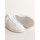 Bio-based Purestar with bronze metallic leather heel tab