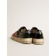 Women's Stardan LAB in black and green patent leather with orange star