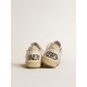 Ball Star in nylon and leather with pink and light blue star and beige heel tab