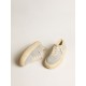 Women’s Space-Star shoes in ice-gray suede with shearling lining