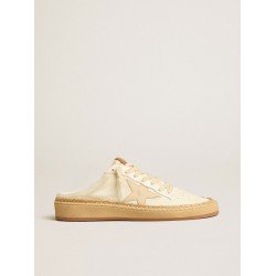 Ball Star Sabots LTD with beige leather star and raffia trim