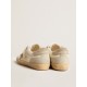 Women’s Super-Star LAB in nylon with dove-gray star and ice-gray suede inserts