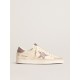 Women's Stardan in nappa and suede with pink glitter star and heel tab
