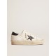 Woman's white bio-based Hi Star LTD with black bio-based star and heel tab