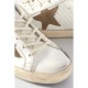 Super-Star Sabot distressed suede-trimmed leather slip-on sneakers