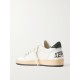 Ballstar glittered distressed leather sneakers