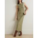 Journey embellished twill midi dress